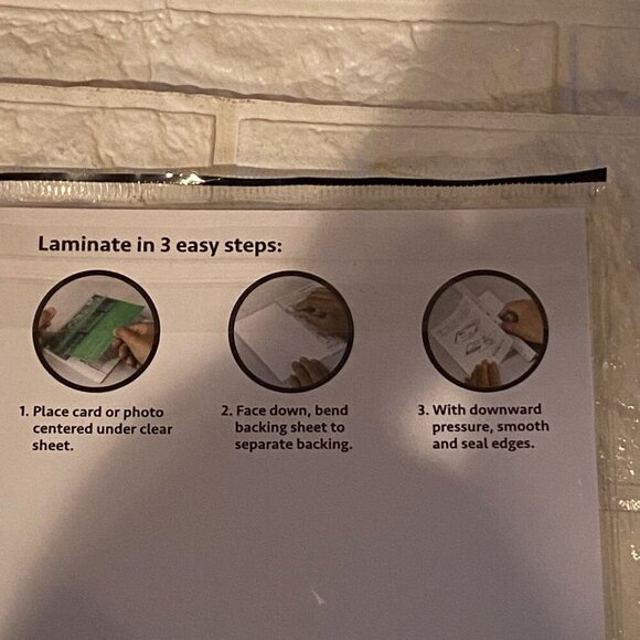 Jot Self Laminating Sheets 5 Pcs 1 Pack  No Machine Needed - Picture 7 of 8